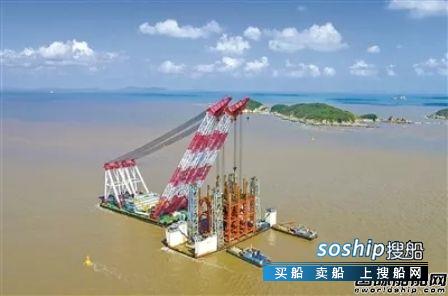 振华重工中标舟山潮流能海上升压站项目,