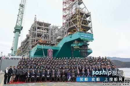 三星重工为马来西亚国油建造第二艘FLNG命名,