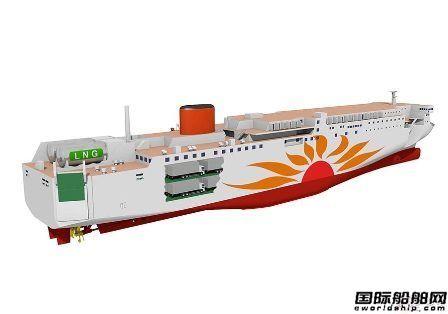 商船三井与三菱造船签署日本首批LNG动力渡船订单