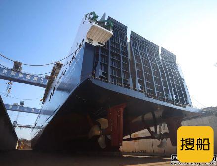 金陵船厂交付DFDS第4艘6700米车道滚装船