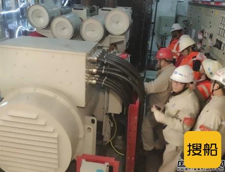 外高桥造船SBM项目FPSO2#船首次实现坞内应急发电机动车