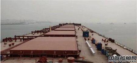 大船集团为SK海运建造首制32.5万吨VLOC出海试航