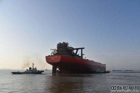 新时代造船3#325000吨VLOC顺利下水