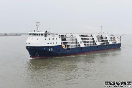 镇江船厂最新情况 镇江船厂交付安吉物流第2艘新型800车滚装船