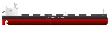 黄埔文冲120000吨系列散货船一天完成三节点