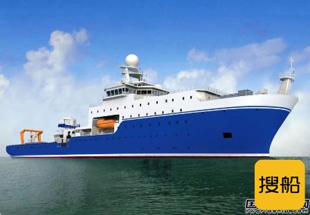 江南造船建造中山大学海洋综合科考实习船上船台