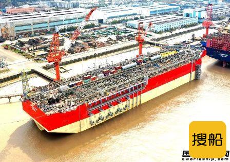 中远海运重工Karish FPSO船体项目交付开航