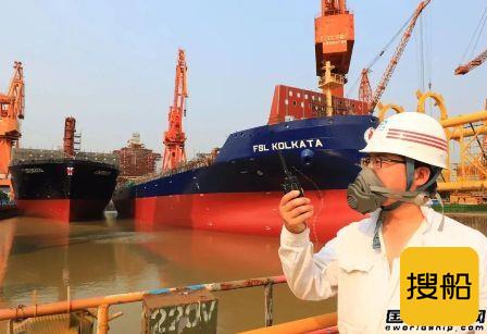 黄埔文冲同日双船出坞平台主体工程顺理成型