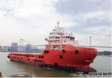 厦船重工交付广州中商航运一艘PSV