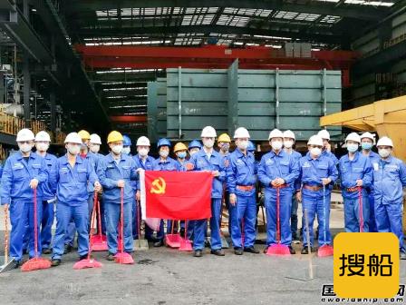 广船国际薄板平面分段流水线国产工位验收移交