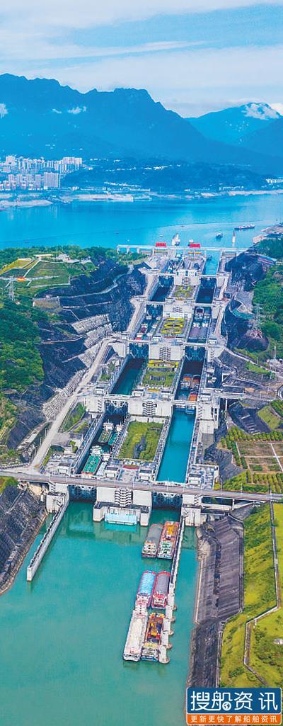 三峡船闸过闸货运量稳步提升