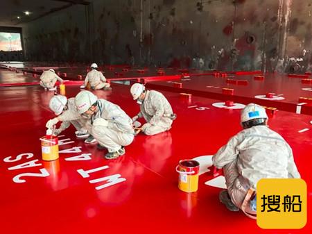 江南造船4月人均涂装物量超1000平方米创历史新高