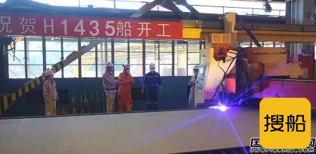 外高桥造船为PTM建造首制11.4万吨阿芙拉原油船开工