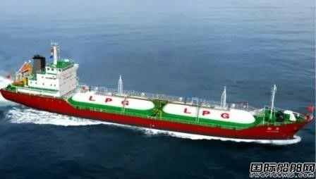 长江船舶设计院承接5500m3全压式LPG船设计