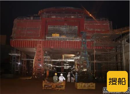 港船重工2000米车道客滚船如期实现拉线望光