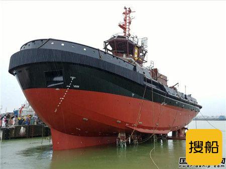 显利造船为香港友联船厂建造32米拖轮下水