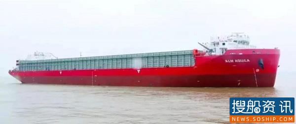 中国船舶武船集团新承接三艘13000吨甲板运输船