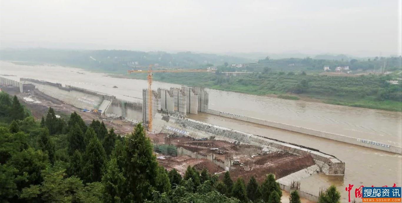 嘉陵江利泽航运枢纽工程顺利迎战今年首次洪峰