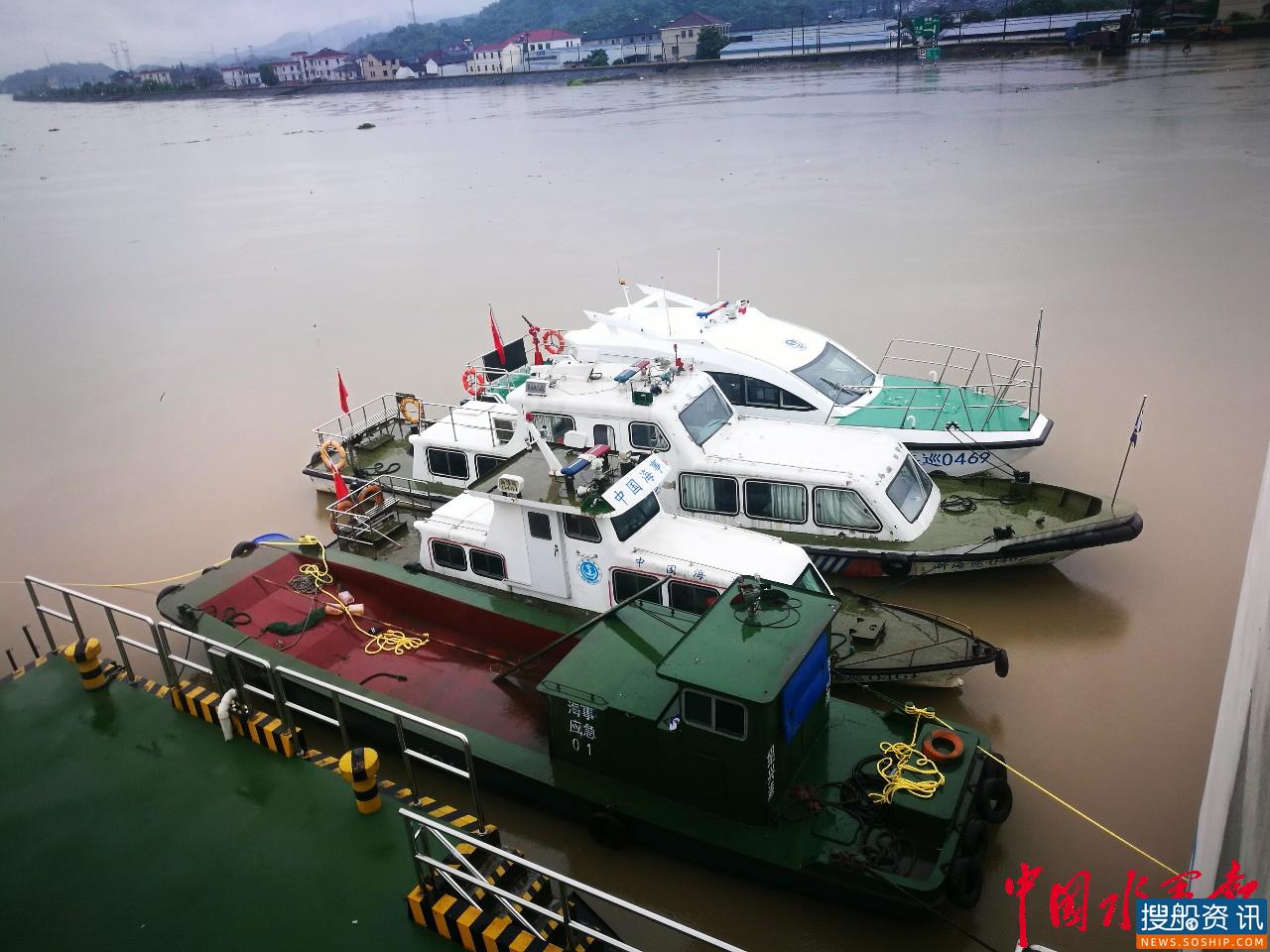 水位持续上涨 浦阳江全线封航