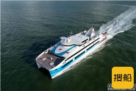 国内首艘1200客位大型豪华铝合金高速客船“北游26”成功试航