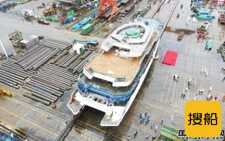 招商工业海门基地大湾区一号游船顺利下水