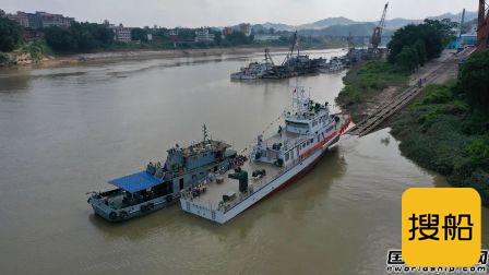 中船桂江建造国内首艘海底电缆综合运维船顺利下水