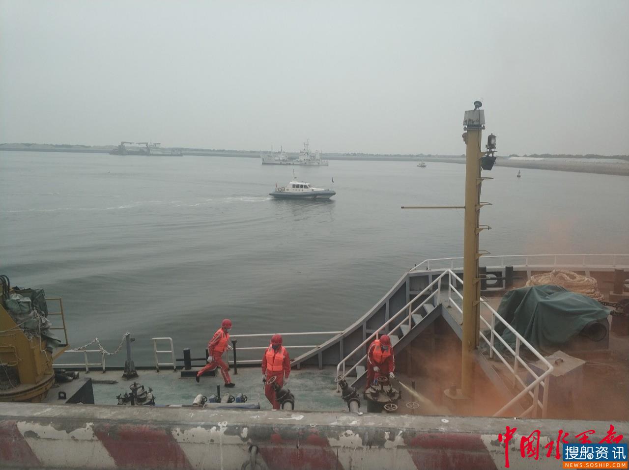 丹东海事局、丹东港集团开展2020年水陆消防、溢油联合演习