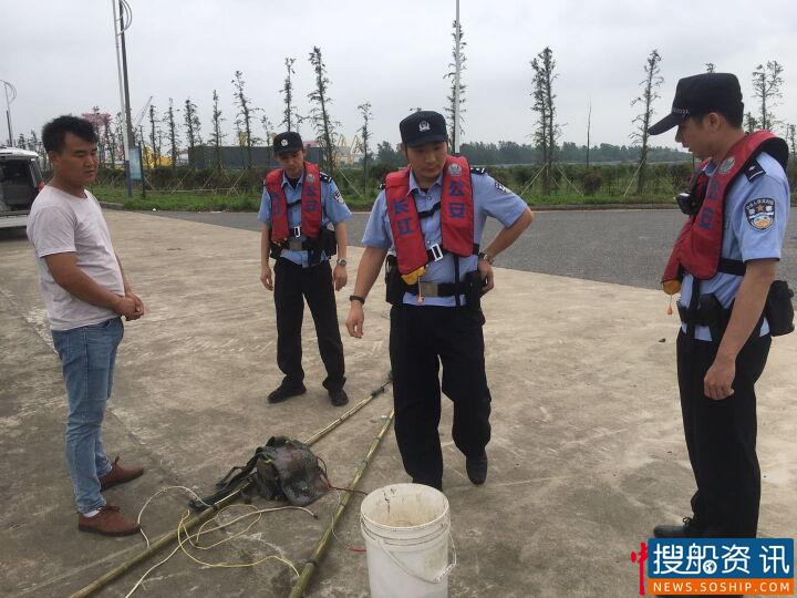长航公安海门派出所快速侦破“电捕鱼”案件