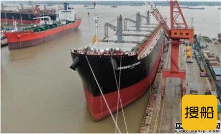 中船澄西交付首艘全球最大木屑船