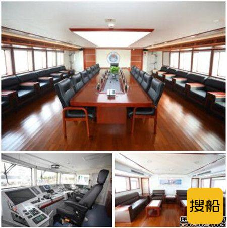 江龙船艇交付广东省海洋综合执法总队海洋指挥船“中国渔政44616”