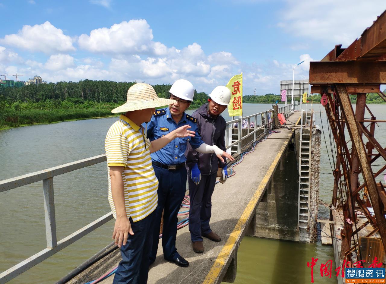 宿迁船闸全力以赴确保船闸汛期安全