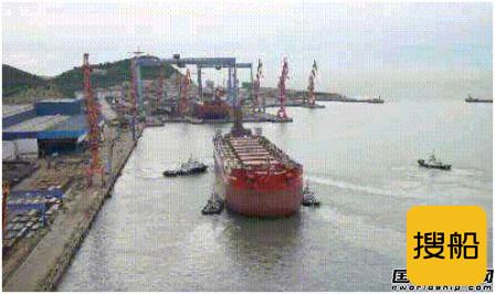 渤船重工建造21万吨散货船22#船顺利下水