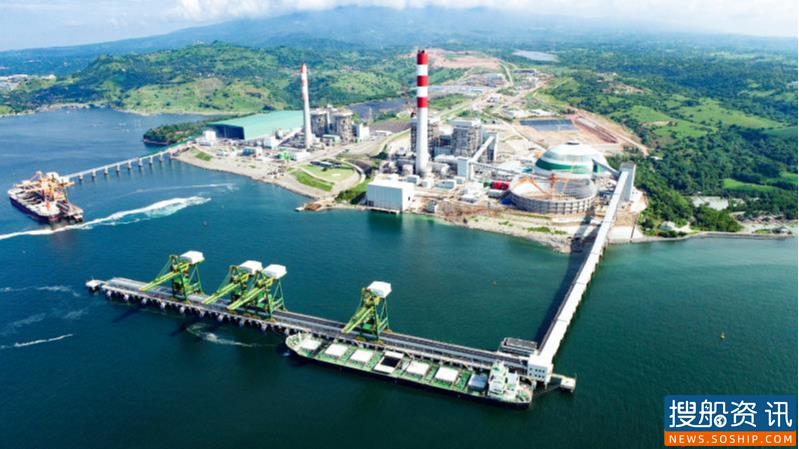 菲律宾最大燃煤电厂卸煤码头完成首次靠船作业