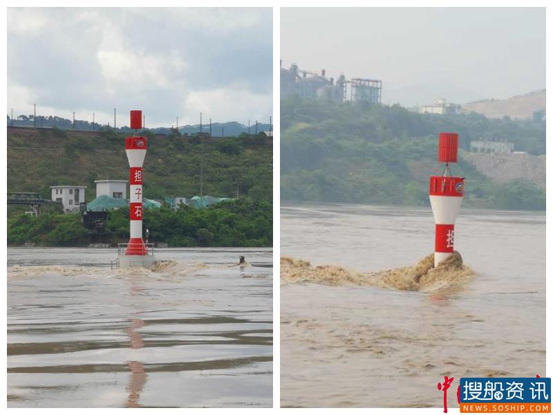 现场直击:长江第5号洪水过境 涪陵航道职工全力应对
