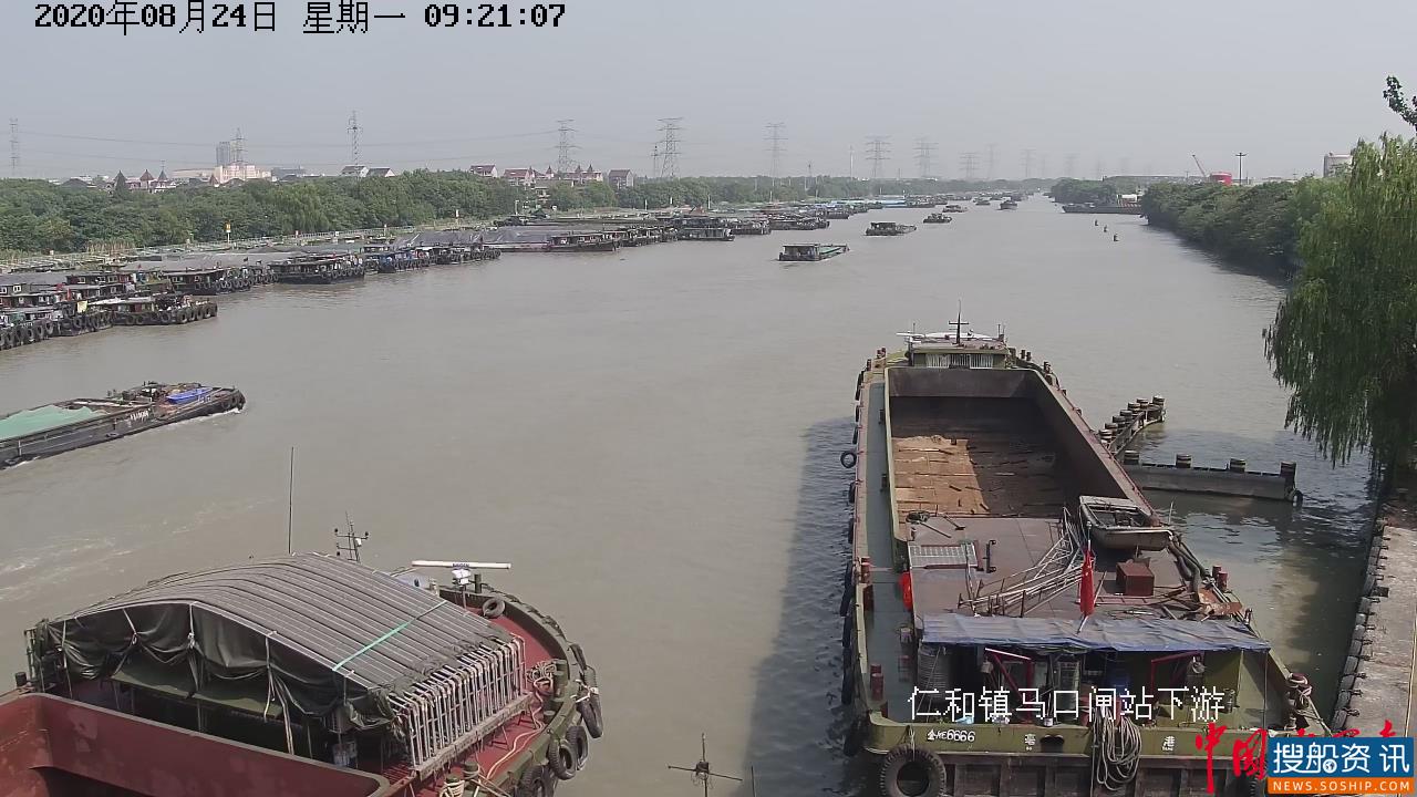 京杭运河杭州段滞留船舶从765艘降至254艘