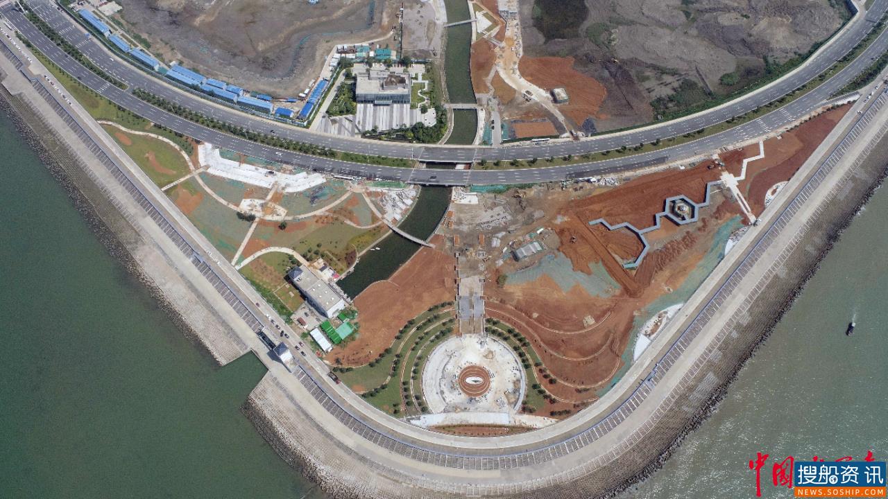 津湾、东海岸公园地下停车场主体结构完工