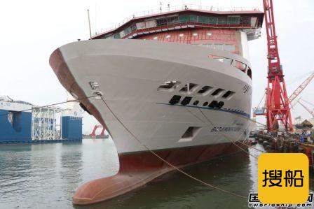 广船国际建造阿尔及利亚豪华客滚船完成倾斜试验节点