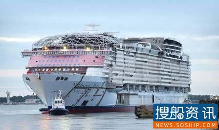 大西洋造船厂绿洲系列豪华邮轮“海洋奇迹”号出坞,