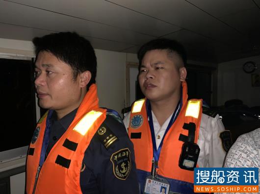 蕲春海事处开展夜间错时巡航
