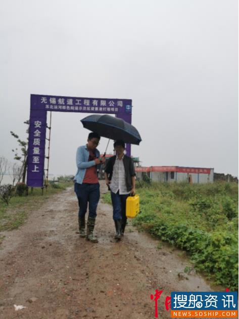 京杭运河江苏船闸应急保障中心对苏北运河绿色 航运示范区施工项目开展质量检测