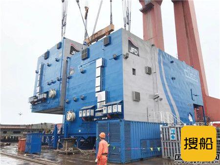 芜湖造船厂交付上海打捞局500MSW饱和潜水系统模块