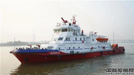 粤新海工两艘48米主力型消防船完成试航