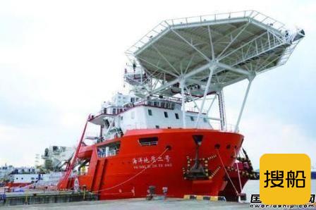 航通船业顺利交付“海洋地质二号”船