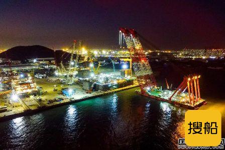 全球首个!海油工程完成万吨级半潜式储油平台船体建造
