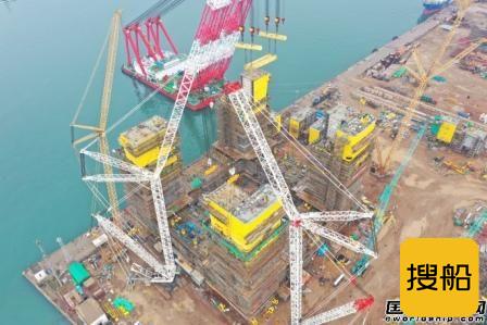 全球首个!海油工程完成万吨级半潜式储油平台船体建造