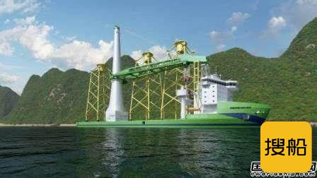 台船建造台湾地区首艘大型风电安装起重船开工