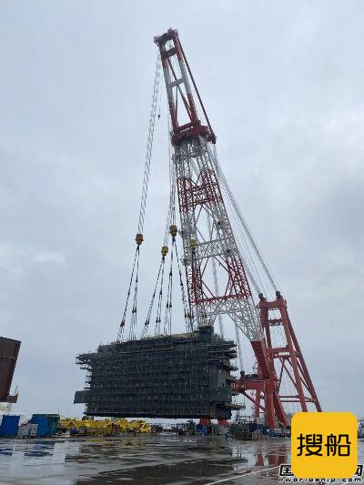 招商重工完成史上最大单体分段吊装