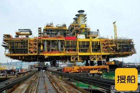 海油工程建造世界最大桁架式半潜平台组块完工装船