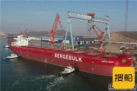 渤船重工建造21万吨散货船22号船试航