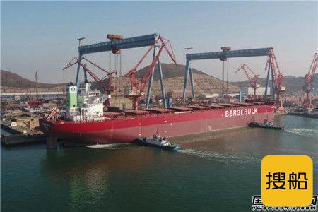 渤船重工建造21万吨散货船22号船试航